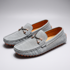 Men's Suede Perforated Driving Moccasins