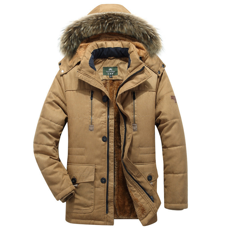 Men's Synthetic Fur Hooded Parka