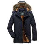 Men's Synthetic Fur Hooded Parka