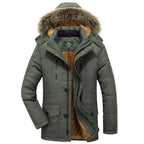 Men's Synthetic Fur Hooded Parka