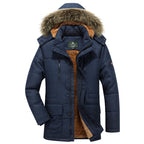 Men's Synthetic Fur Hooded Parka