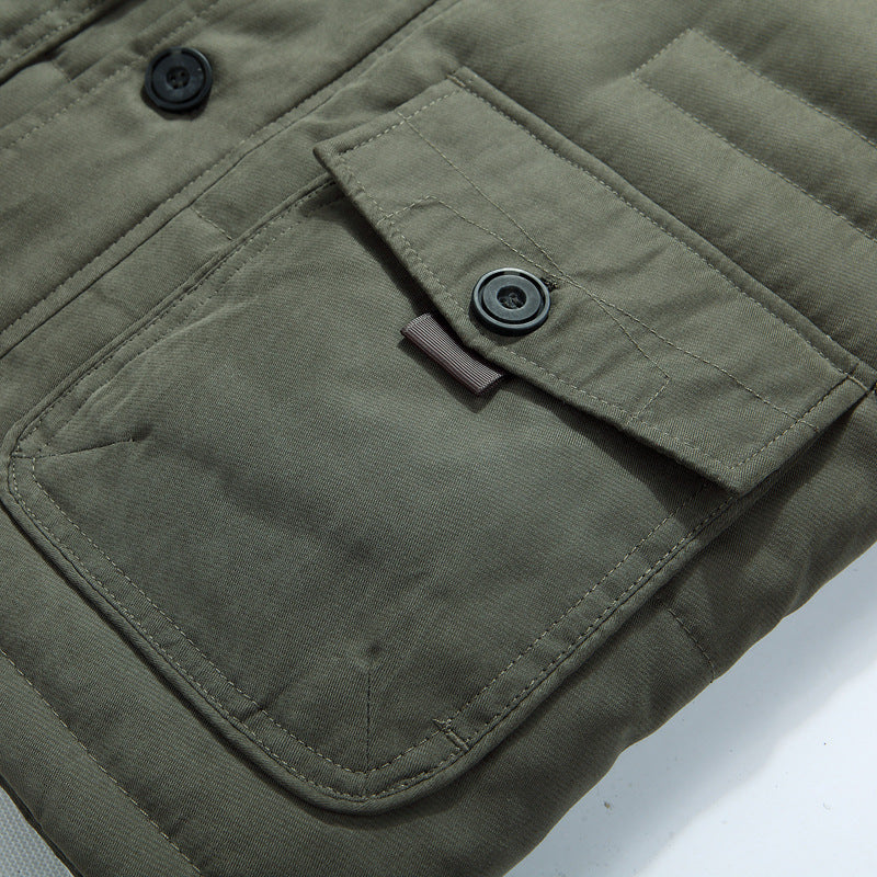 Men's Synthetic Fur Hooded Parka