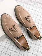 Men's Tassel Moc Toe Loafers