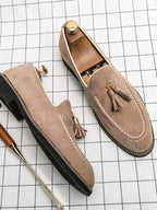 Men's Tassel Moc Toe Loafers