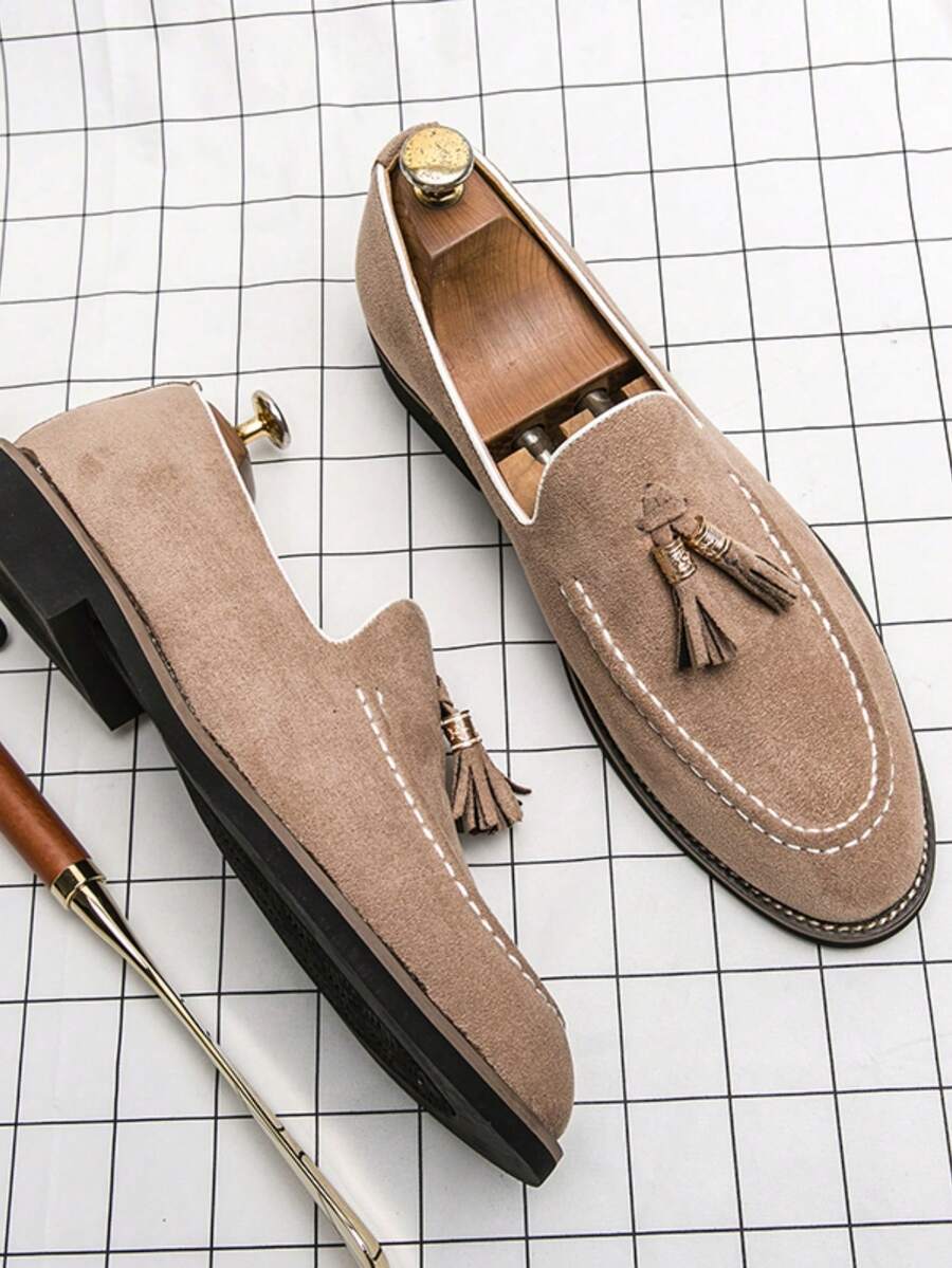 Men's Tassel Moc Toe Loafers