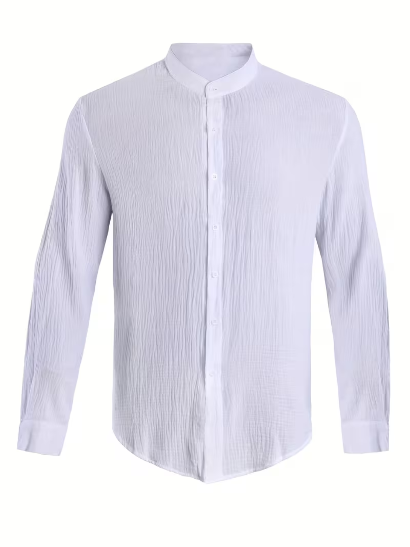 Men's Textured Button-Up Shirt