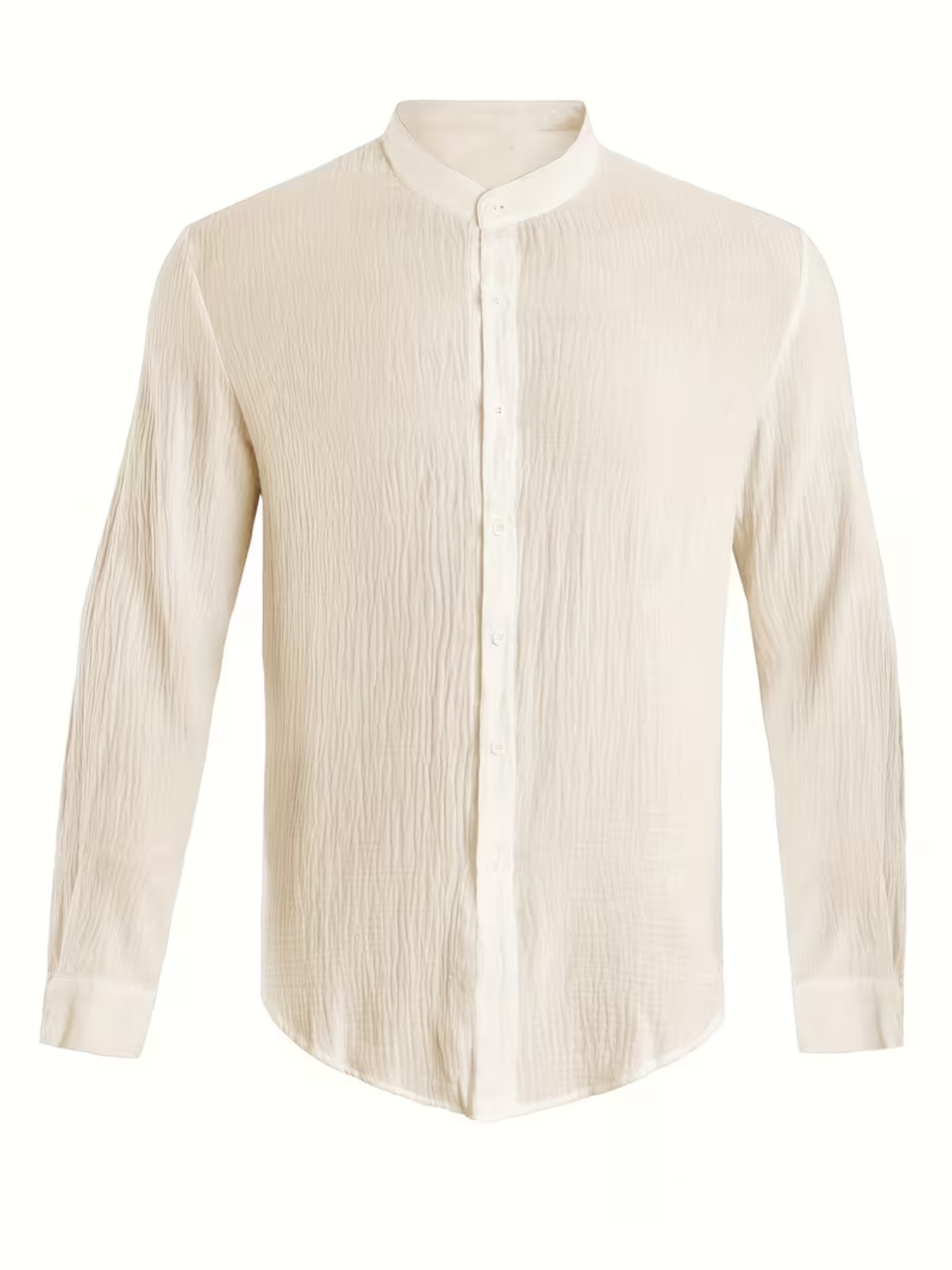 Men's Textured Button-Up Shirt