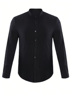 Men's Textured Button-Up Shirt