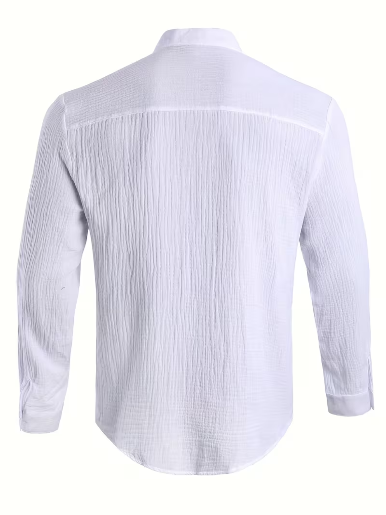 Men's Textured Button-Up Shirt