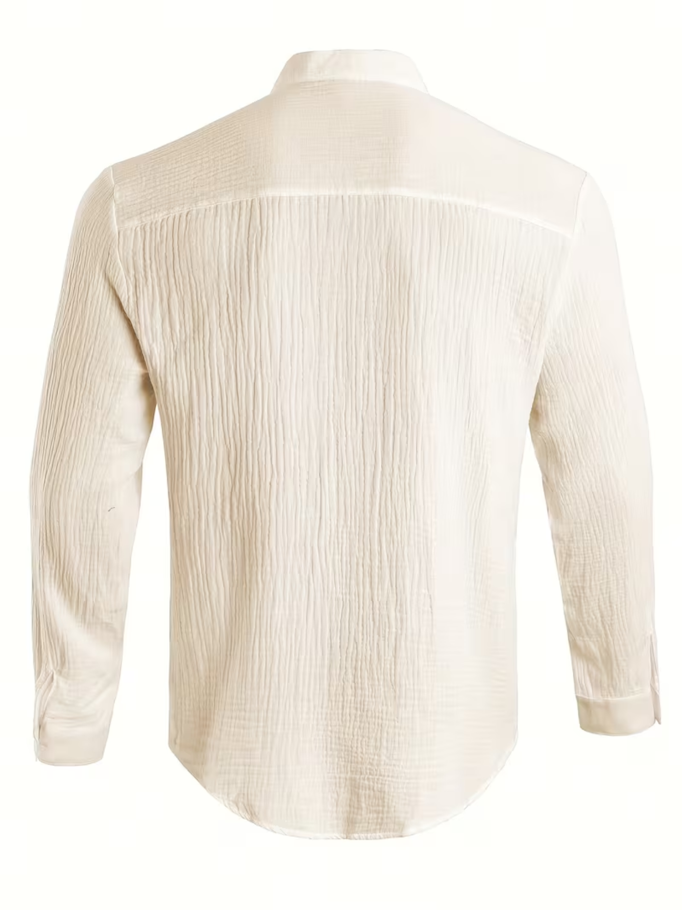 Men's Textured Button-Up Shirt