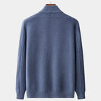 Men's Textured Cable Knit Shawl Collar Cardigan