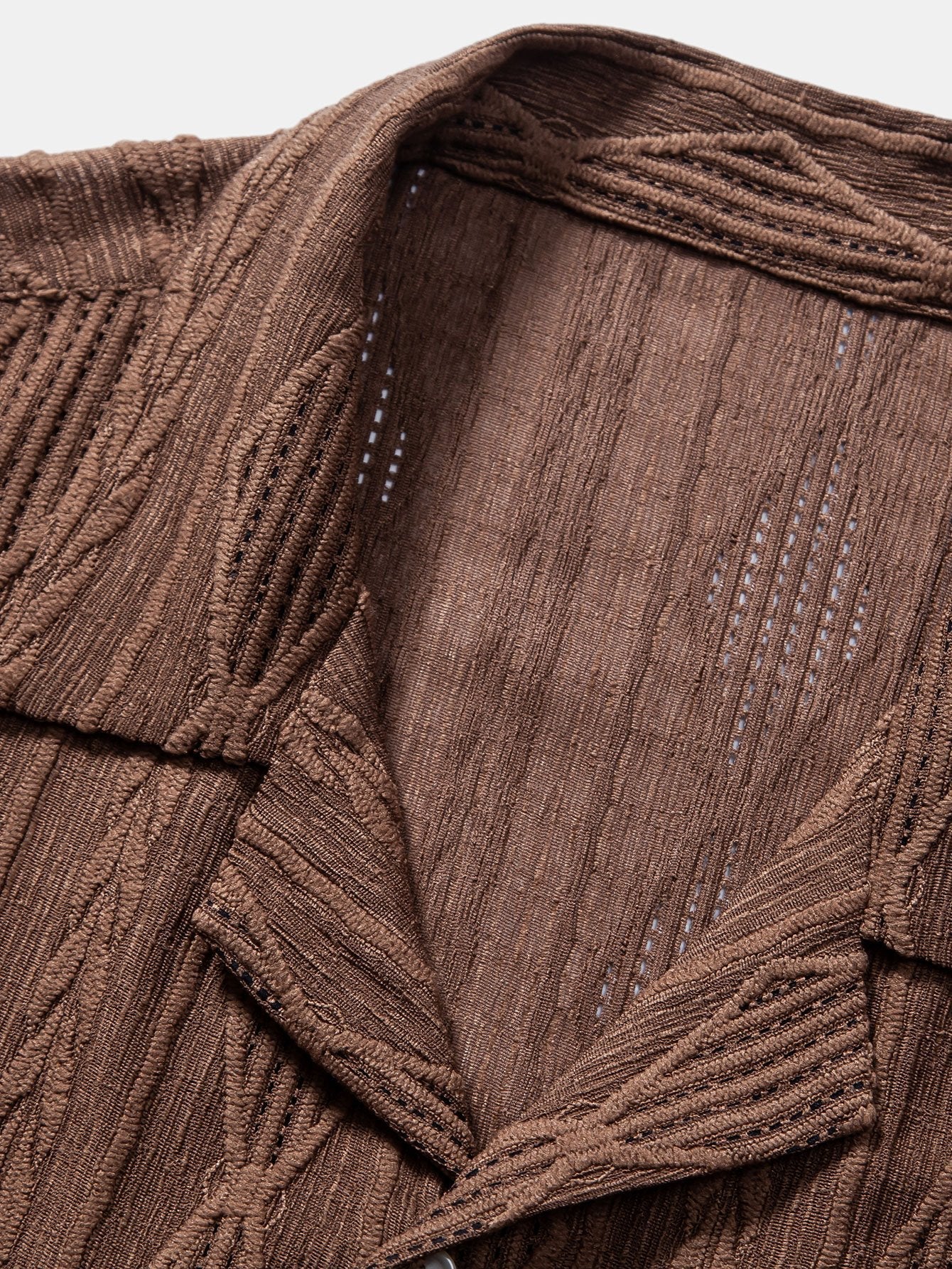 Men's Textured Camp Collar Shirt