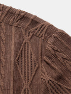 Men's Textured Camp Collar Shirt