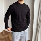 Men's Textured Crew Neck Sweater