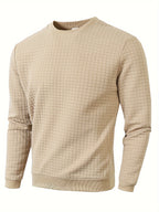Men's Textured Crewneck Sweater