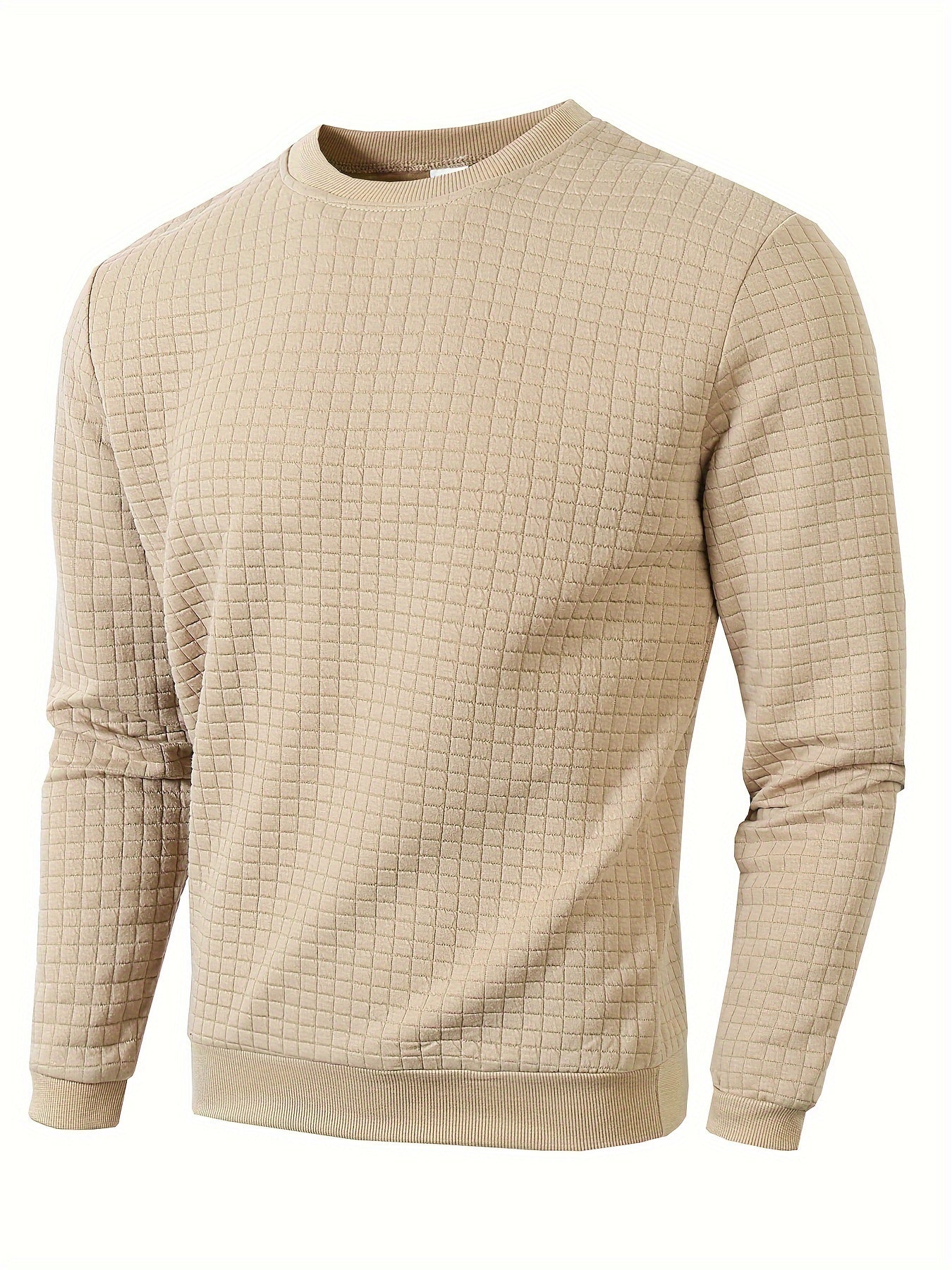 Men's Textured Crewneck Sweater