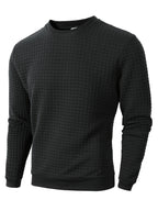 Men's Textured Crewneck Sweater