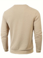 Men's Textured Crewneck Sweater