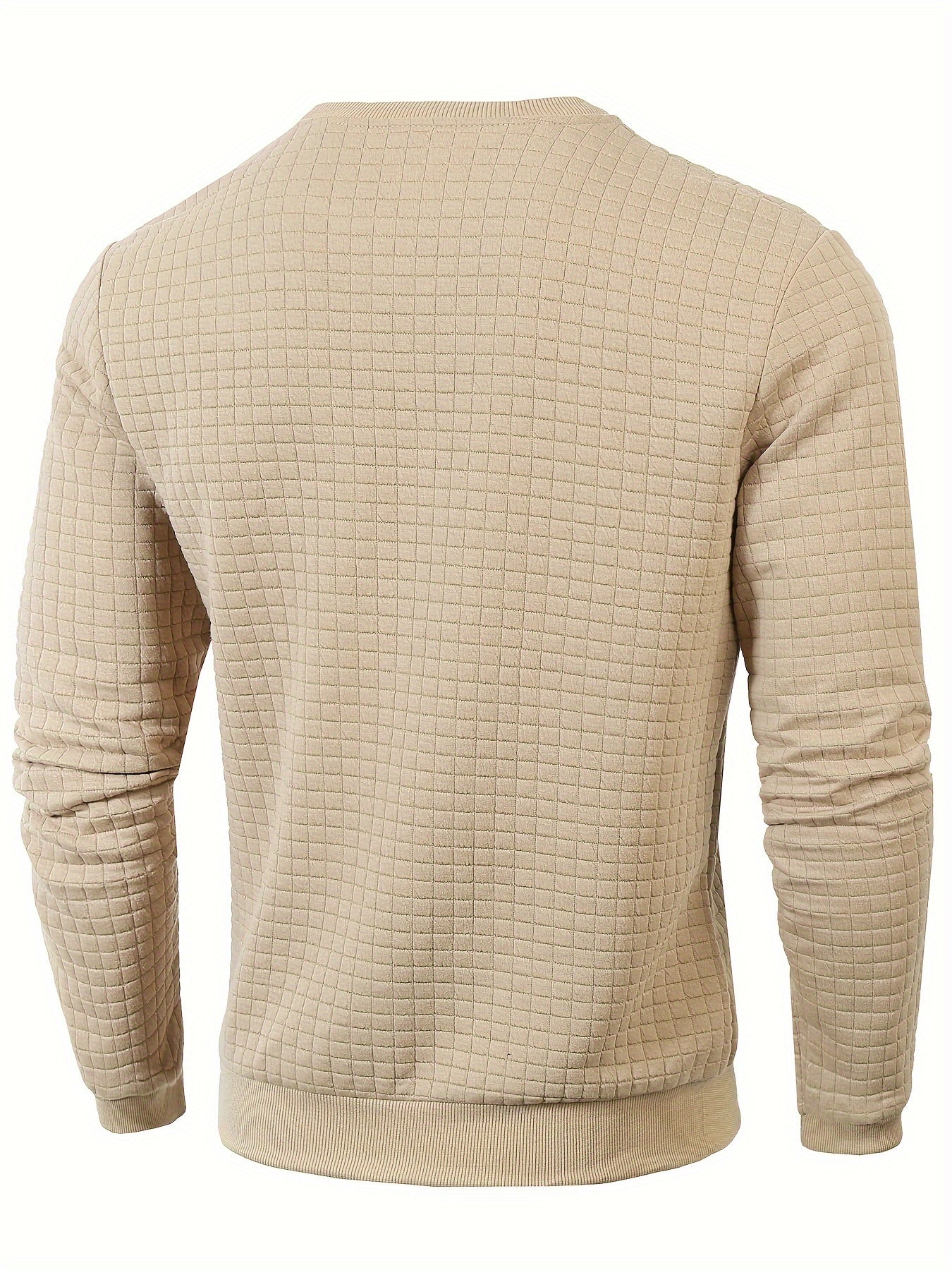 Men's Textured Crewneck Sweater