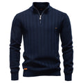 Men's Textured High Neck Sweater