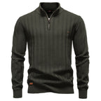 Men's Textured High Neck Sweater