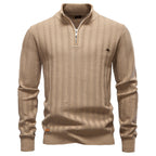 Men's Textured High Neck Sweater