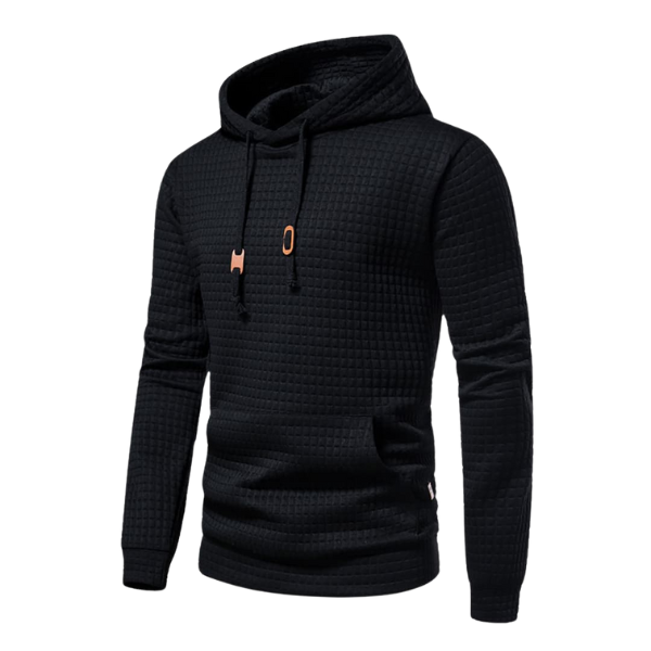 Men's Textured Hooded Sweatshirt