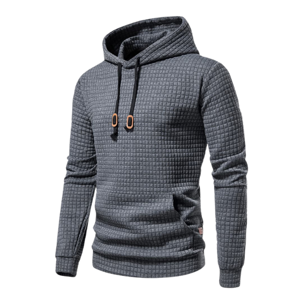 Men's Textured Hooded Sweatshirt