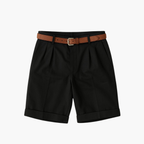 Men's Textured Knit Polo and Shorts Set