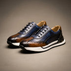 Men's Textured Lace-Up Sneakers