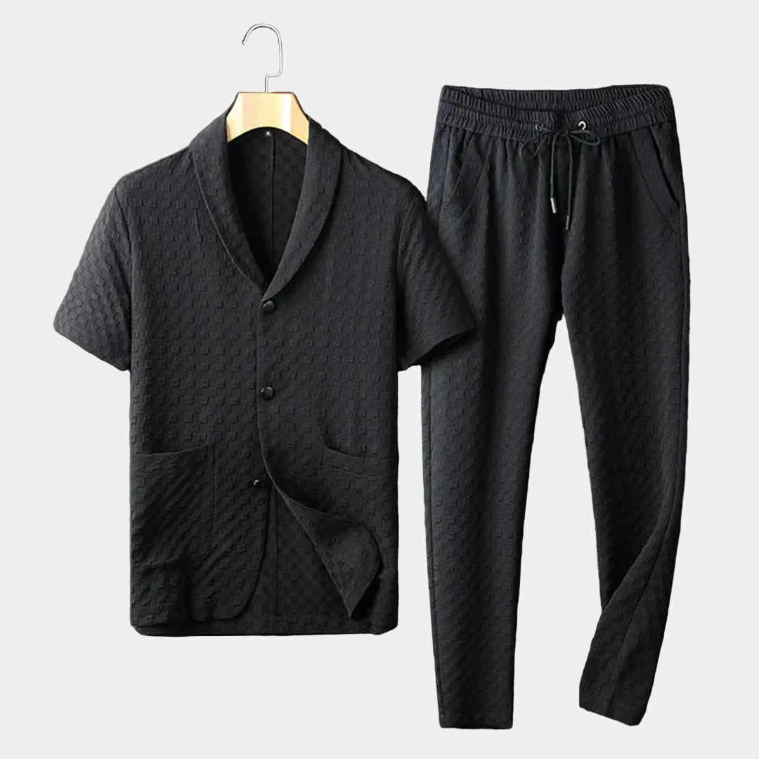 Men's Textured Lounge Set