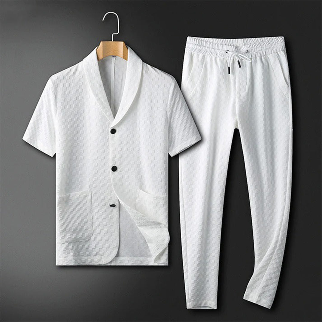 Men's Textured Lounge Set