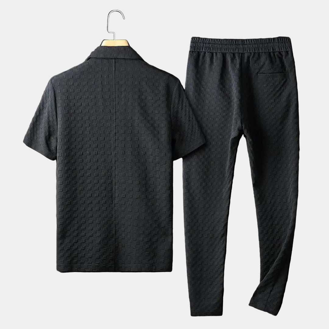Men's Textured Lounge Set