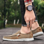 Men's Textured Moc Toe Loafers