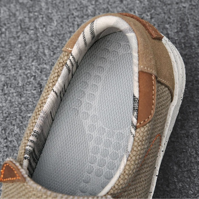 Men's Textured Moc Toe Loafers