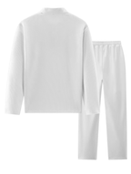 Men's Textured Polo and Pants Set