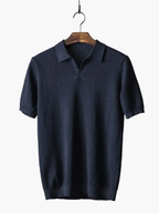 Men's Textured Polo and Tapered Pants Set