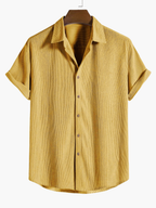Men's Textured Shirt Set