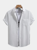 Men's Textured Short Sleeve Shirt