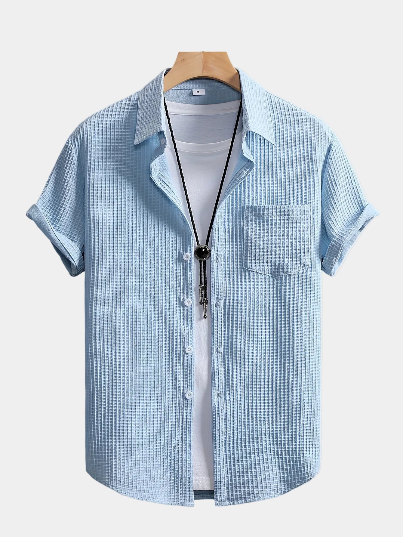 Men's Textured Short Sleeve Shirt