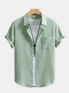 Men's Textured Short Sleeve Shirt