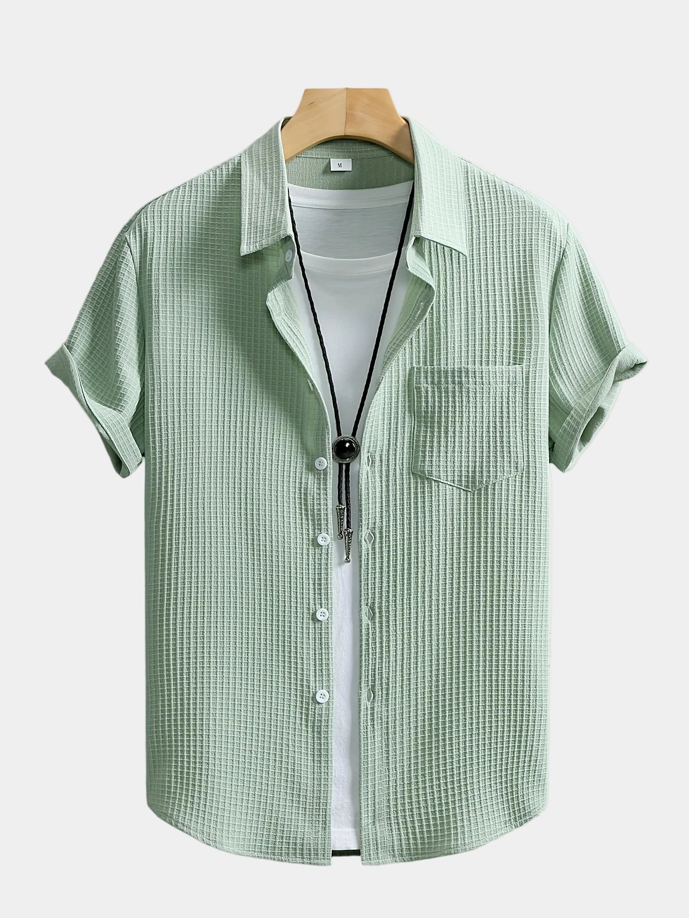 Men's Textured Short Sleeve Shirt