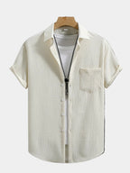 Men's Textured Short Sleeve Shirt