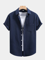 Men's Textured Short Sleeve Shirt