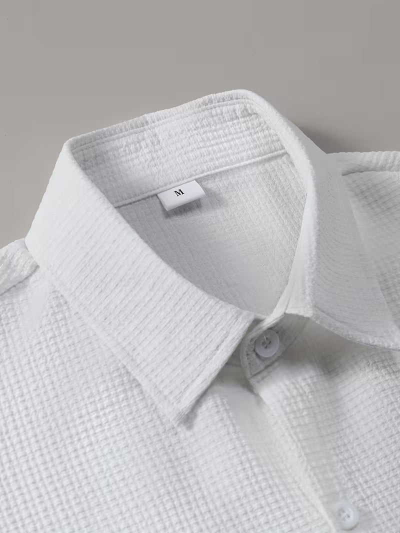 Men's Textured Short Sleeve Shirt