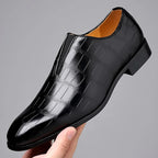 Men's Textured Slip-On Dress Shoes
