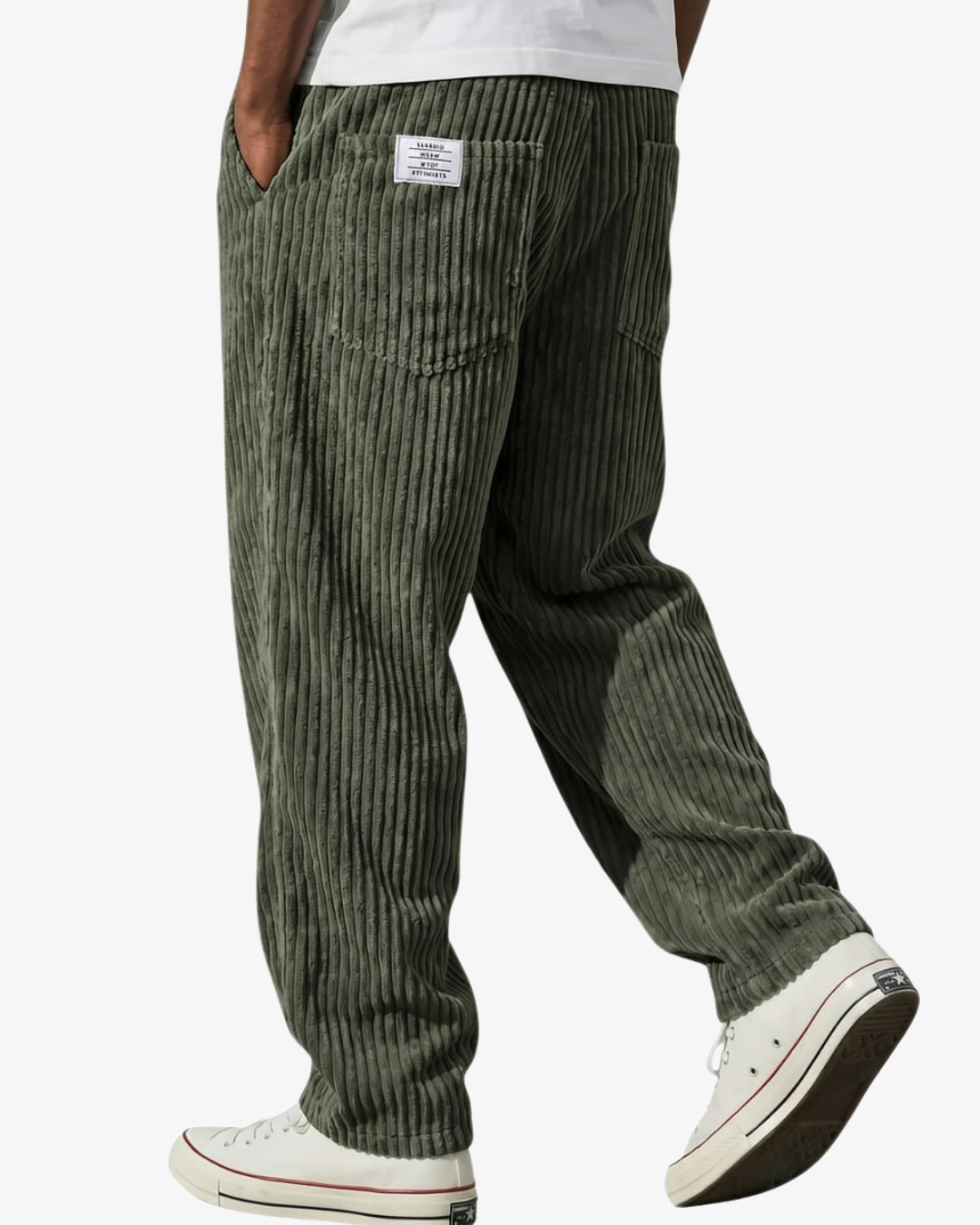 Men's Textured Straight Leg Pants