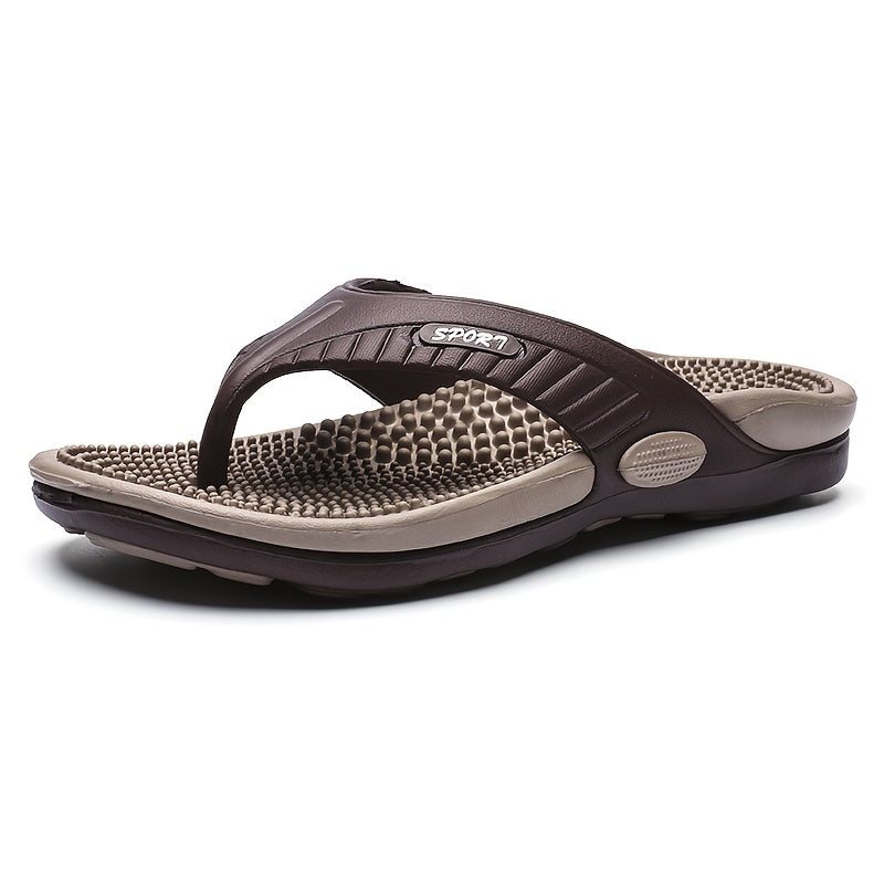 Men's Textured Thong Sandals