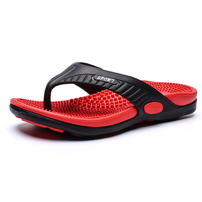 Men's Textured Thong Sandals