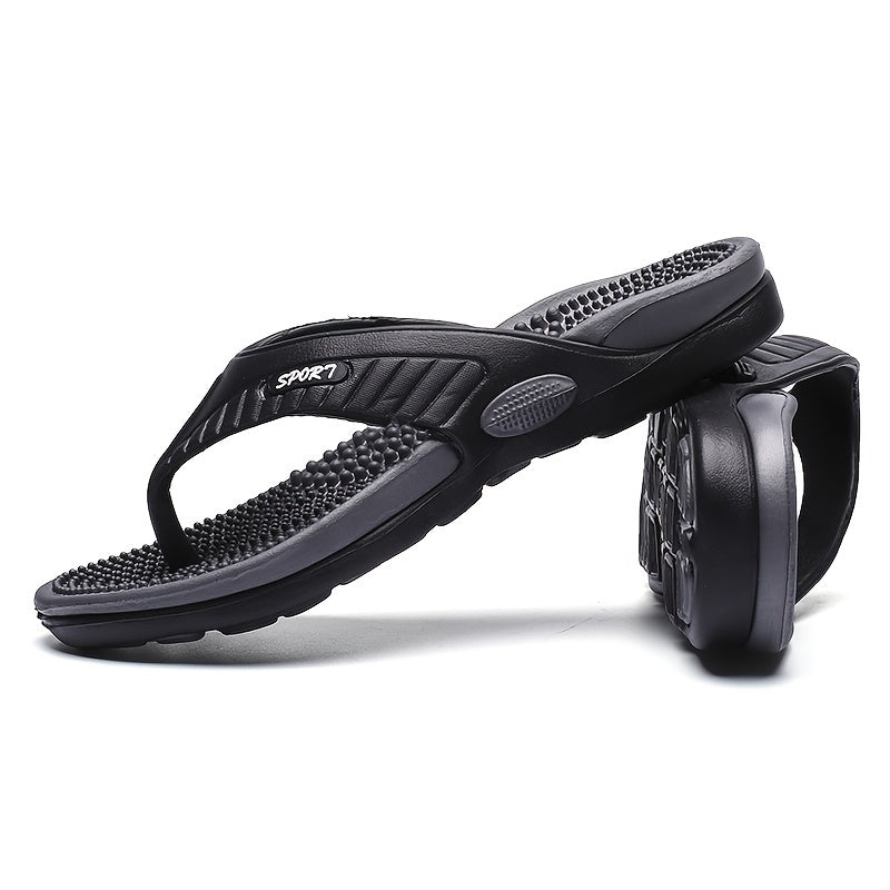 Men's Textured Thong Sandals
